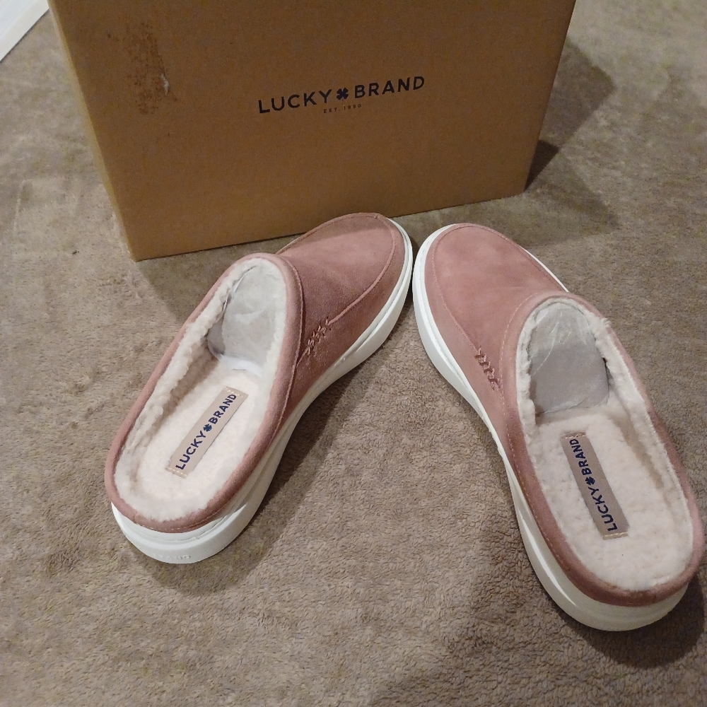 Luck Brand Antler Oiled Suede Slipper